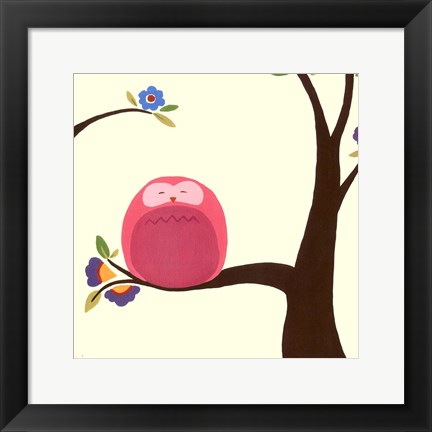 Framed Orchard Owls VI Print
