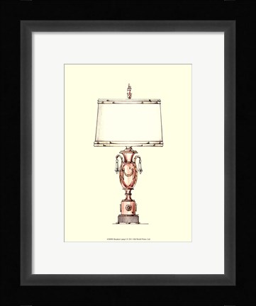 Framed Boudoir Lamp I Print