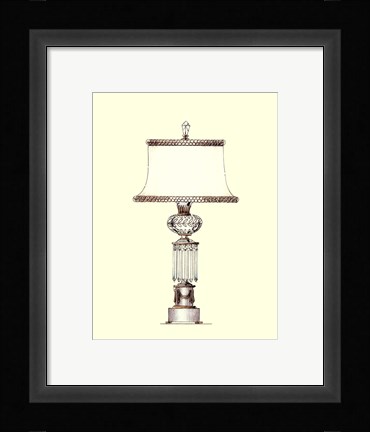 Framed Boudoir Lamp III Print