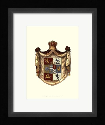 Framed Regal Crest I Print