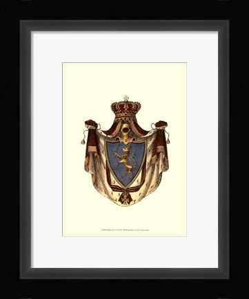 Framed Regal Crest VI Print