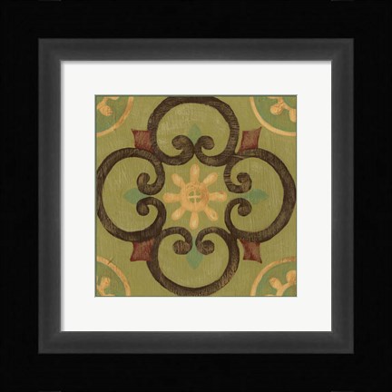 Framed Patchwork V Print