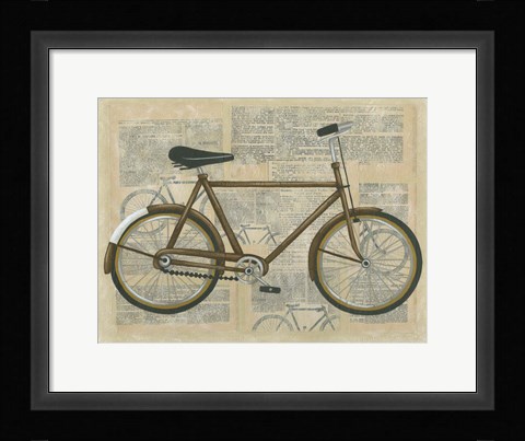 Framed Tour by Bicycle I Print