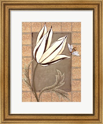 Framed Ivory Tulip I Print