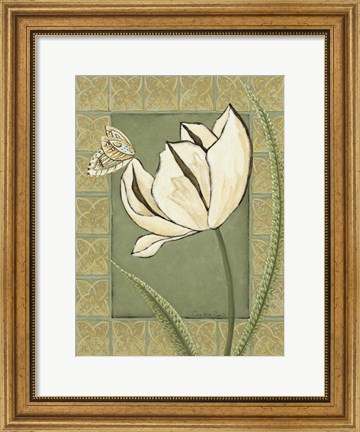 Framed Ivory Tulip II Print