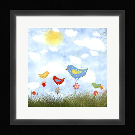 Framed Bird Land Print