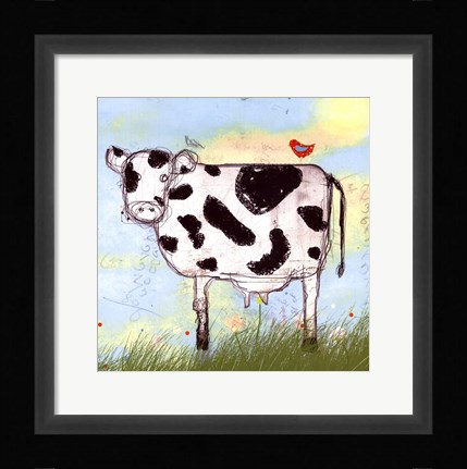 Framed Moo Land Print