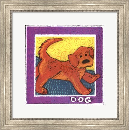 Framed Whimsical Dog Print