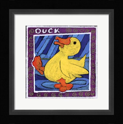 Framed Whimsical Duck Print