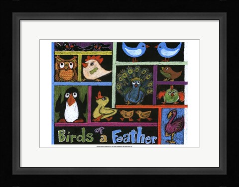Framed Birds of a Feather Print