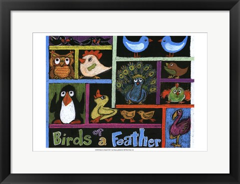 Framed Birds of a Feather Print