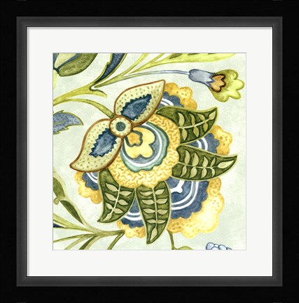 Framed Decorative Golden Bloom IV Print