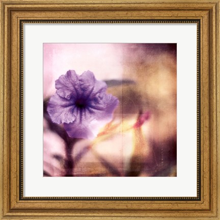 Framed Purple Tranquility I Print