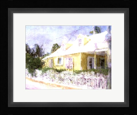 Framed Street Cottage I Print