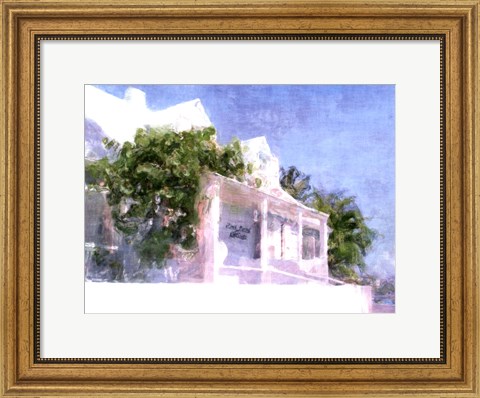 Framed Street Cottage II Print