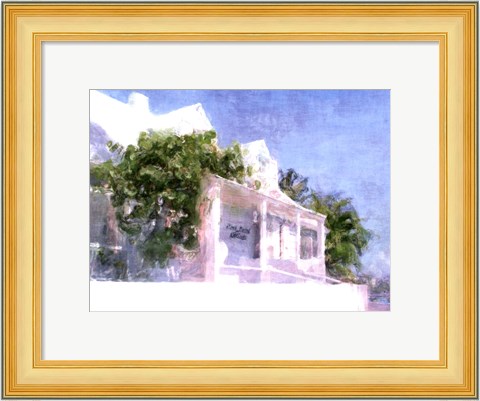 Framed Street Cottage II Print