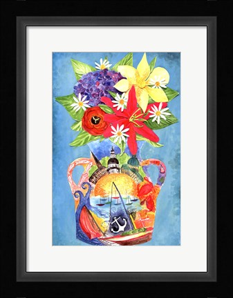 Framed Annapolis Bouquet Print