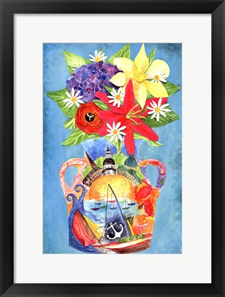Framed Annapolis Bouquet Print