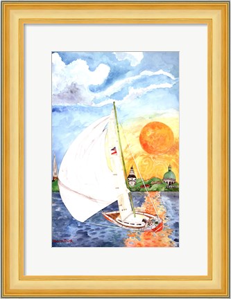 Framed Day Sail Print