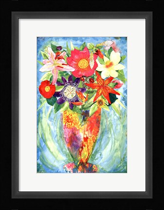 Framed Grandes Flower Print