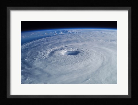 Framed Hurricane Isabel, as seen from the International Space Station Print