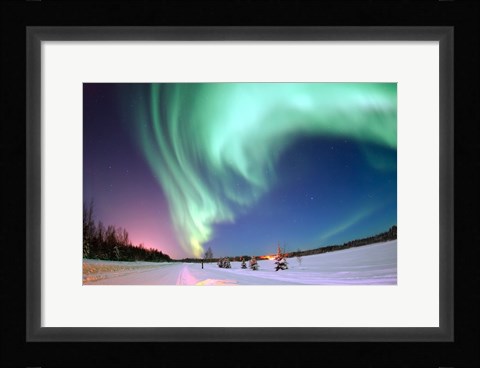 Framed Aurora Borealis Print