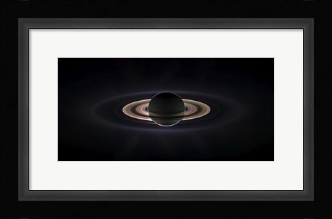 Framed Saturn Eclipse Print