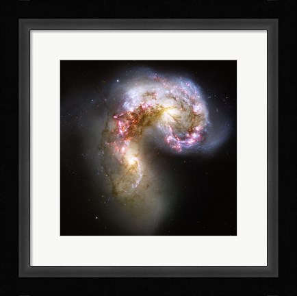 Framed Antennae Galaxies in Collision Print