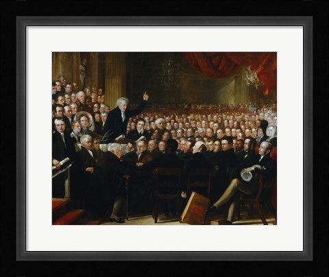 Framed Anti-Slavery Society Convention, 1840 Print
