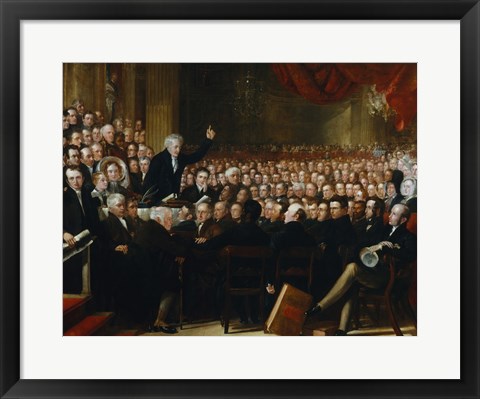 Framed Anti-Slavery Society Convention, 1840 Print