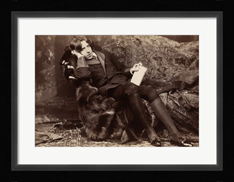 Framed Oscar Wilde Portrait Print