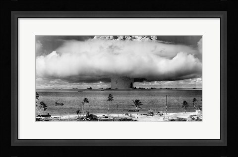 Framed Atom Bomb, Bikini Atoll Print