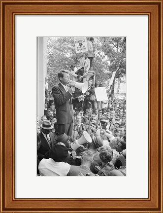 Framed Robert F. Kennedy Core Rally Speech Print