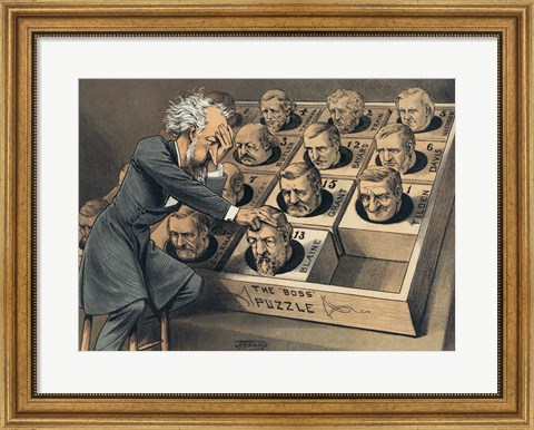 Framed Great Presidential Puzzle Print