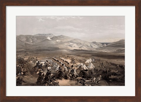 Framed Cavalry at the Battle of Balaklava Print