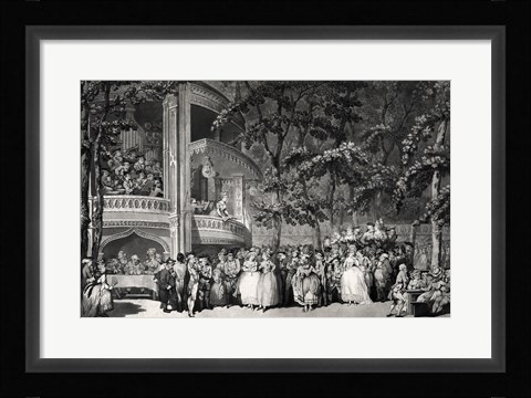 Framed Vauxhall Gardens Print