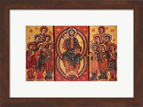 Framed Altar frontal from La Seu d&#39;Urgell or of the Apostles Print