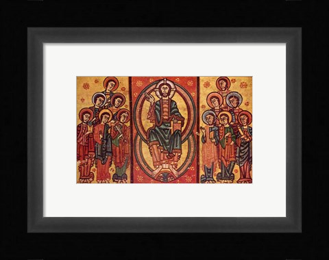 Framed Altar frontal from La Seu d'Urgell or of the Apostles Print