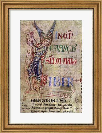 Framed St. Matthew, detail Print