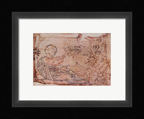 Framed Christ in Limbo Print