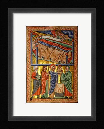 Framed Angel Warning the Sleeping Three Magi Not to Return to Herod Print