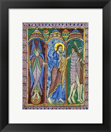 Framed Albans Psalter: Expulsion from Paradise Print