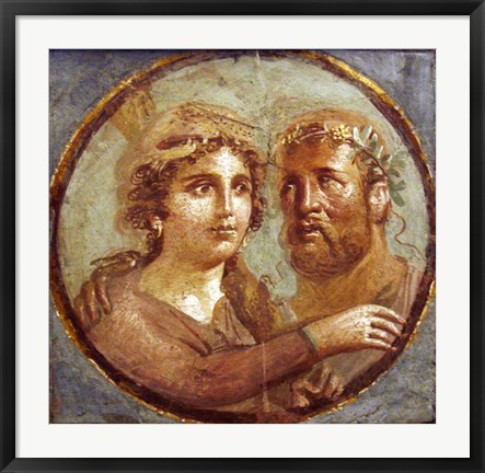 Framed Heracles and Omphale Print