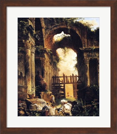 Framed Roman Ruins Print