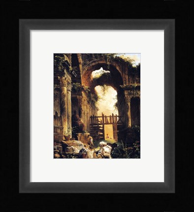 Framed Roman Ruins Print