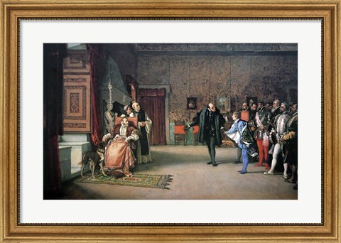 Framed Presentation by Don John of Austria to Charles V Print