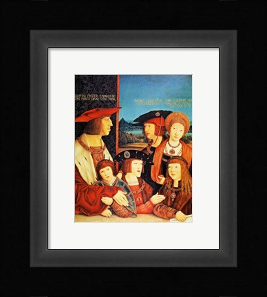Framed Portrait of Emperor Maximilian and his family Print