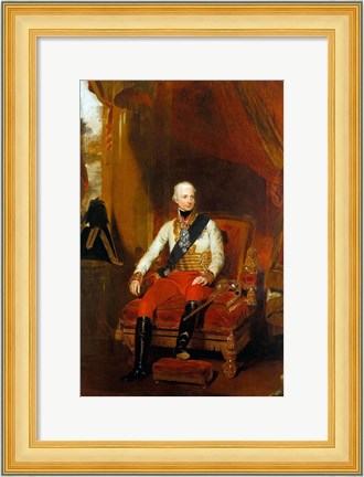 Framed Portrait of Francis I, Emperor of Austria Print