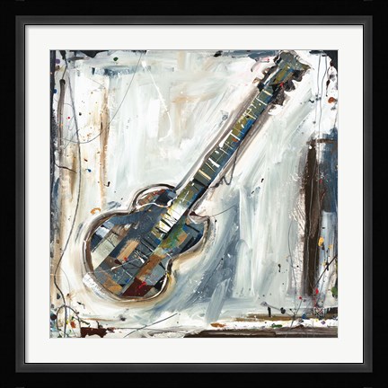 Framed Imprint Guitar Print