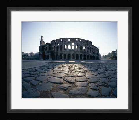 Framed View of an old ruin, Colosseum, Rome, Italy Print